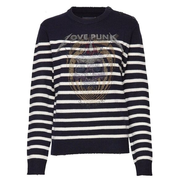 Zadig & Voltaire Women's Jeremia MW Punk Sweater in size Small NWOT MSRP $298 - Picture 2 of 14